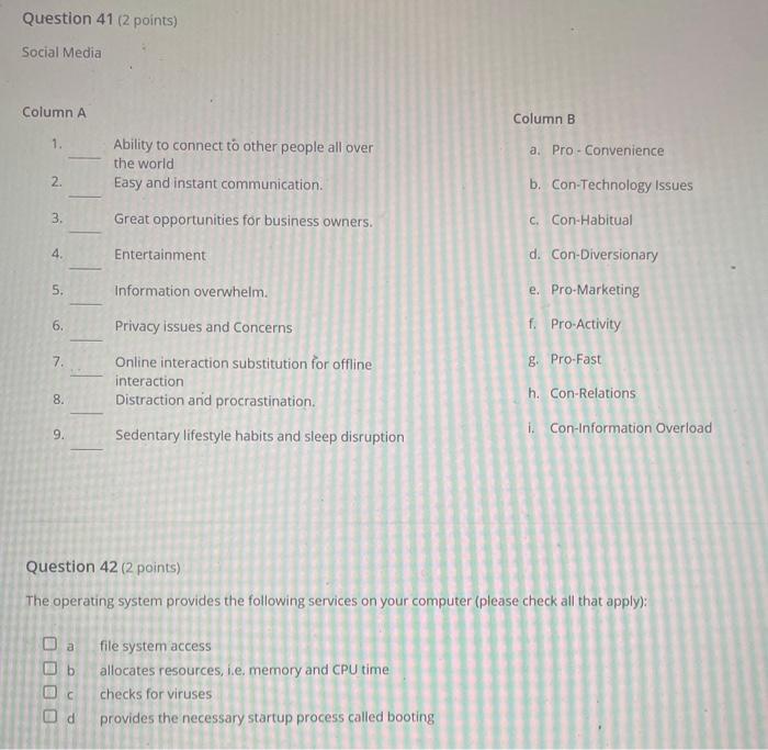 Question 37 2 Points What Does It Mean When I Person Says I Am Going To Boot The Computer 0000 A He Or She Kicks Th 2