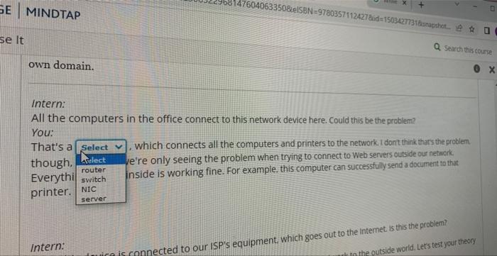 Intern All The Computers In The Office Connect To This Network Device Here Could This Be The Problem You That S A Se 4