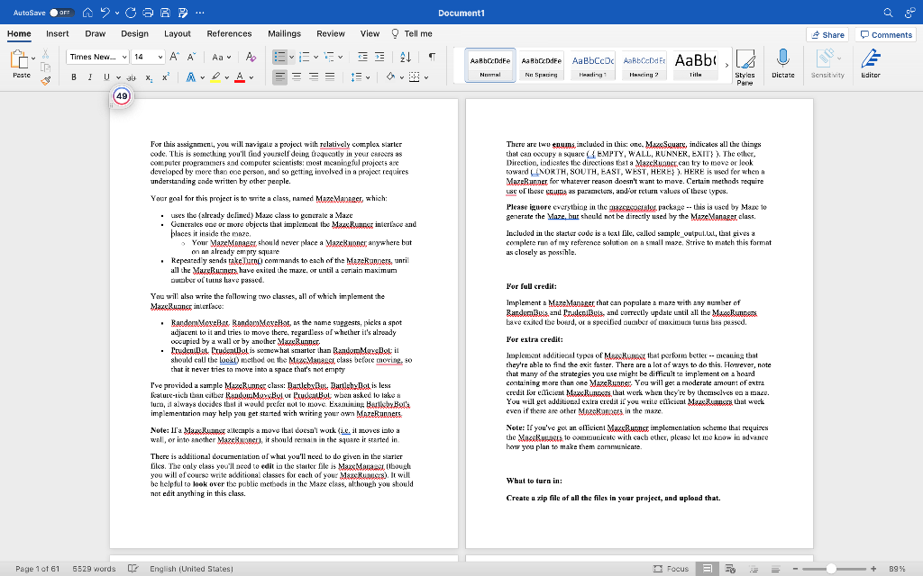 Maze Runner Assignment Please This Is All One Question But Has Multiple Files To Build It 1