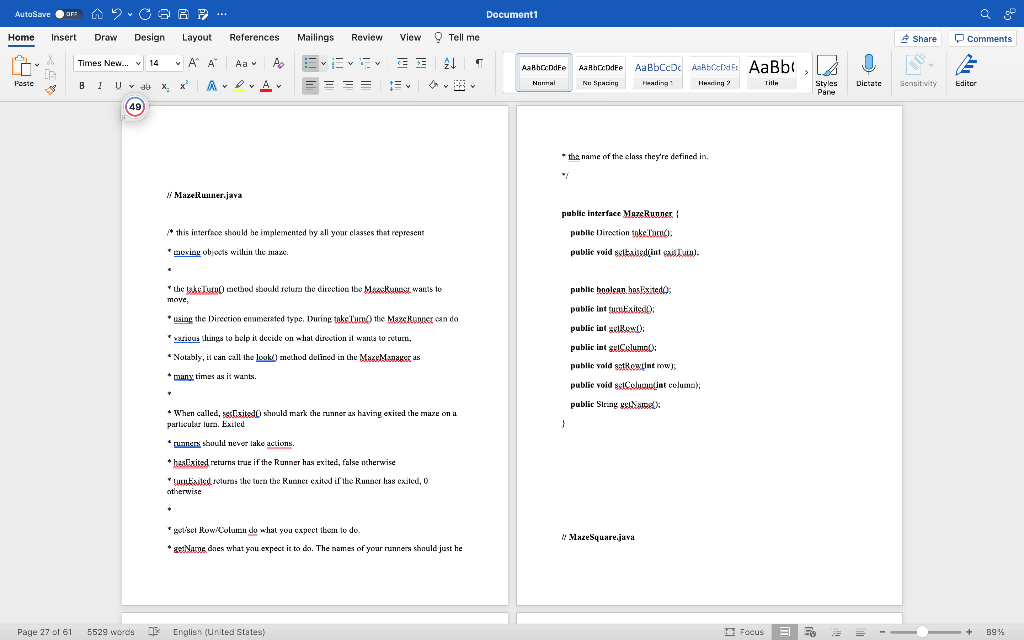 Maze Runner Assignment Please This Is All One Question But Has Multiple Files To Build It 14