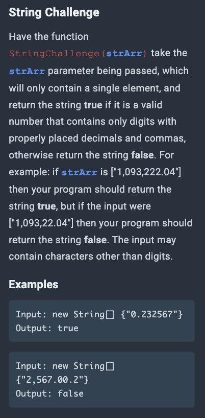 String Challenge Have The Function String Challenge Strarr Take The Strarr Parameter Being Passed Which Will Only Con 1