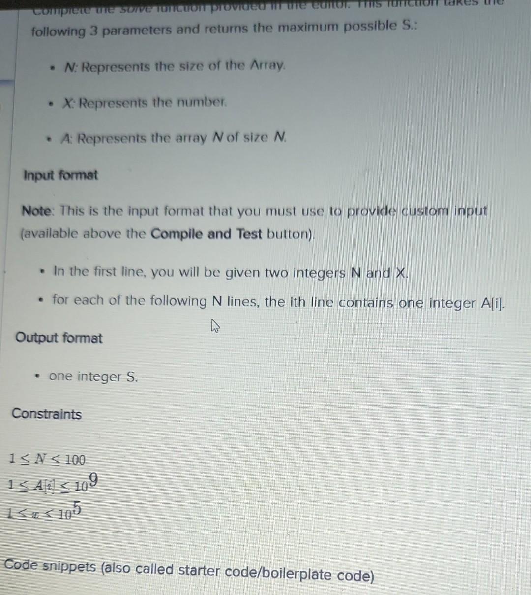 Only Divisible Given An Array A Of N Integers And An Integer X For Each Element In A You Can Do The Following Operatio 2