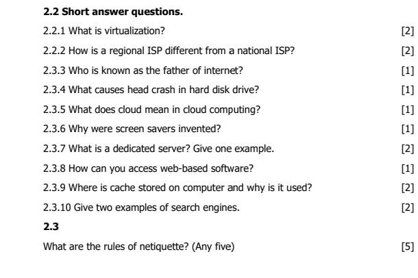 2 2 Short Answer Questions 2 2 1 What Is Virtualization 2 2 2 How Is A Regional Isp Different From A National Isp 2 3 1