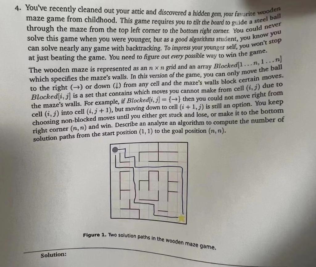 4 You Ve Recently Cleaned Out Your Attic And Discovered A Hidden Gem Your Favorite Wooden Maze Game From Childhood Th 1