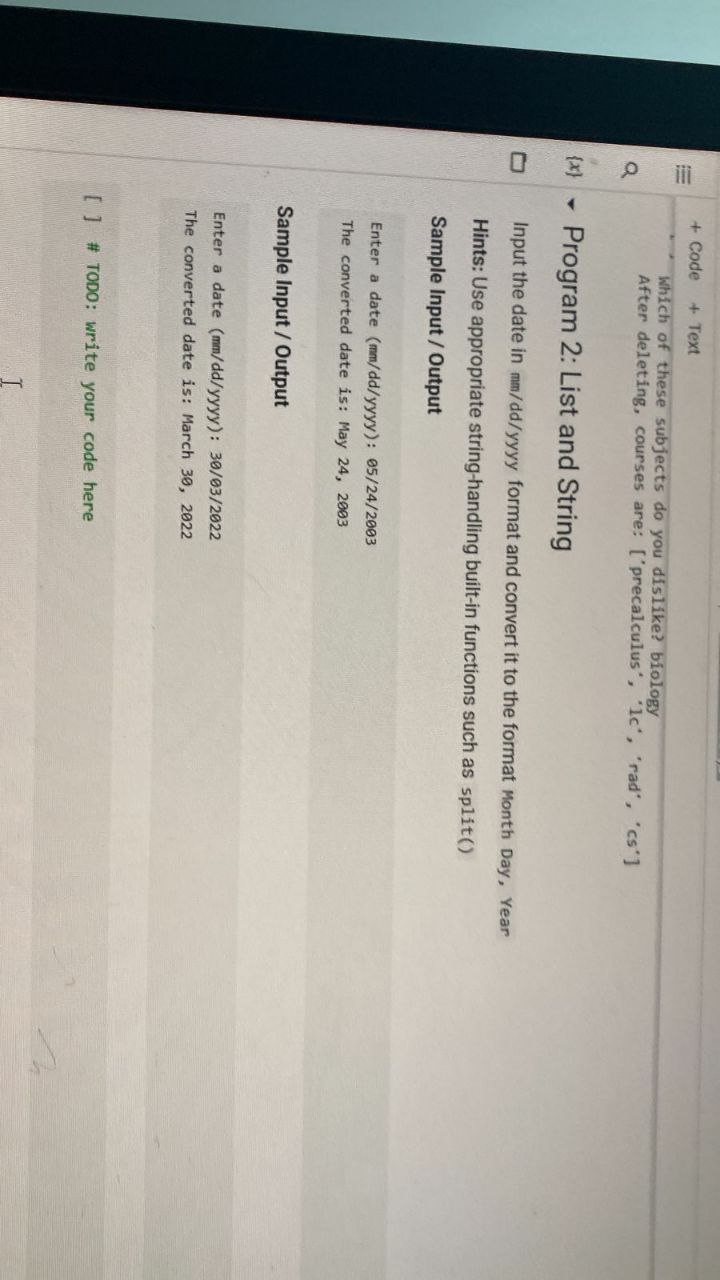 Q X Code Text Which Of These Subjects Do You Dislike Biology After Deleting Courses Are Precalculus Lc 1