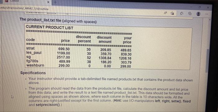 Ledu Ultra Courses 44642 1 Cl Outline Assignment 5 Submit A Cpp File For Each Of The Projects Below No Excuse Accepted 2