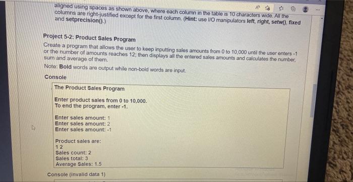 Ledu Ultra Courses 44642 1 Cl Outline Assignment 5 Submit A Cpp File For Each Of The Projects Below No Excuse Accepted 3