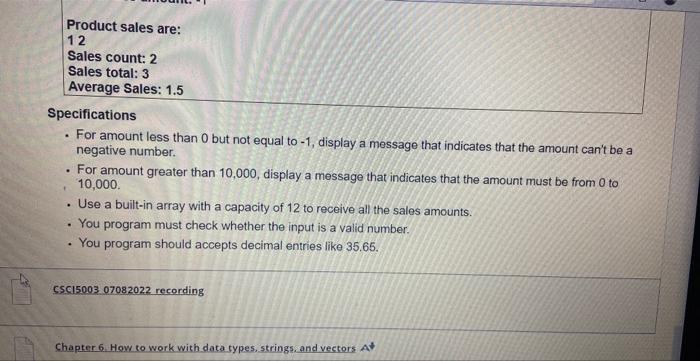 Ledu Ultra Courses 44642 1 Cl Outline Assignment 5 Submit A Cpp File For Each Of The Projects Below No Excuse Accepted 6
