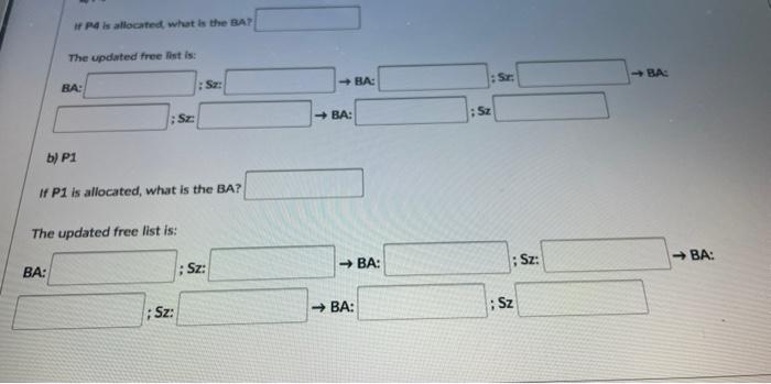 Consider A Memory Of Size 16kb 16 384 Bytes That Allows Dynamic Variable Sized Partitioning Among Processes And Uses 2