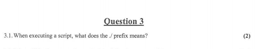Question 3 3 1 When Executing A Script What Does The Prefix Means 2 3 5 Account Hygiene Is A Key Determinant O 1