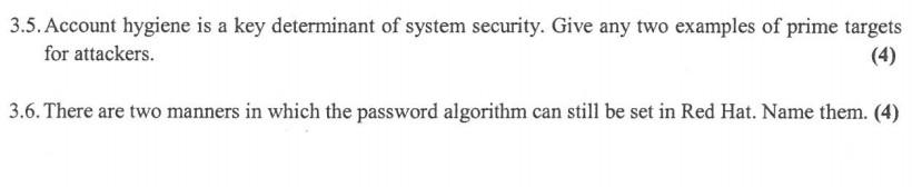 Question 3 3 1 When Executing A Script What Does The Prefix Means 2 3 5 Account Hygiene Is A Key Determinant O 2