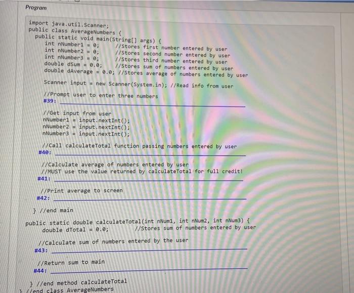 Program Import Java Util Scanner Public Class Averagenumbers Public Static Void Main String Args Stores First 1