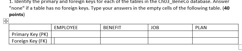 Benifit Employee Job Plan 5