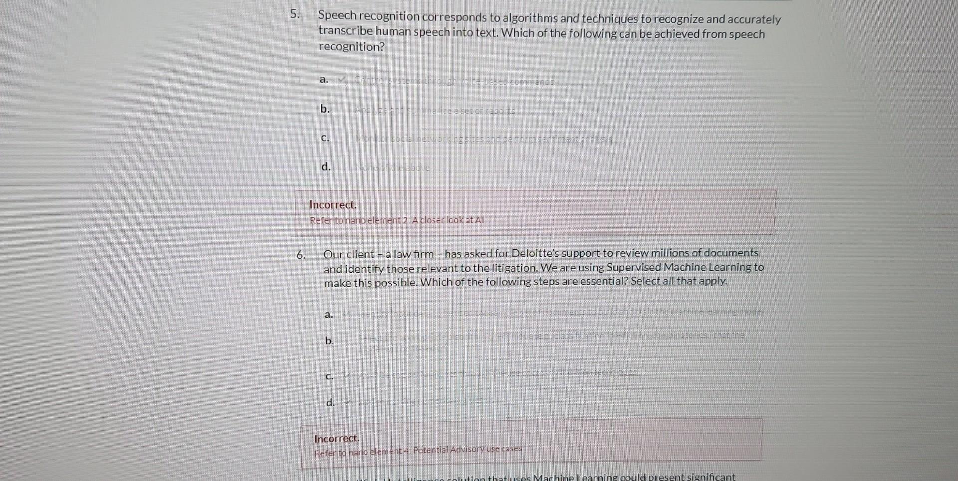 Which Of The Following Applications Are Possible Using Different Forms Of Artificial Intelligence Al D Conven Incorr 2