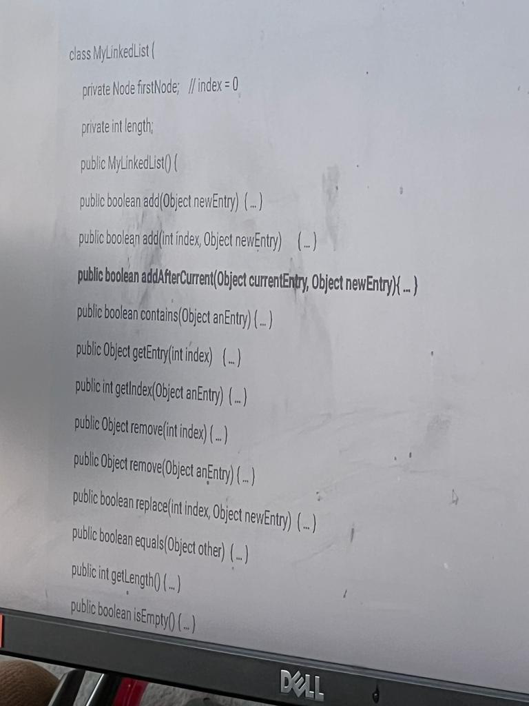 Class Mylinked List Private Node Firstnode Index 0 Private Int Length Public Mylinked List Public Boolean Add 1