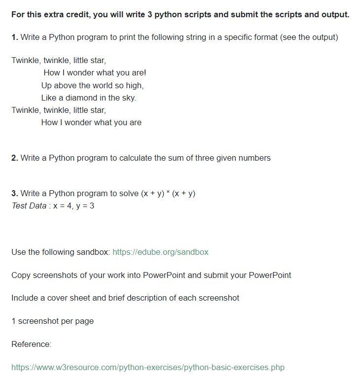 Please Read Carefully And Make Sure You Use The Sandbox Given In The Description 1