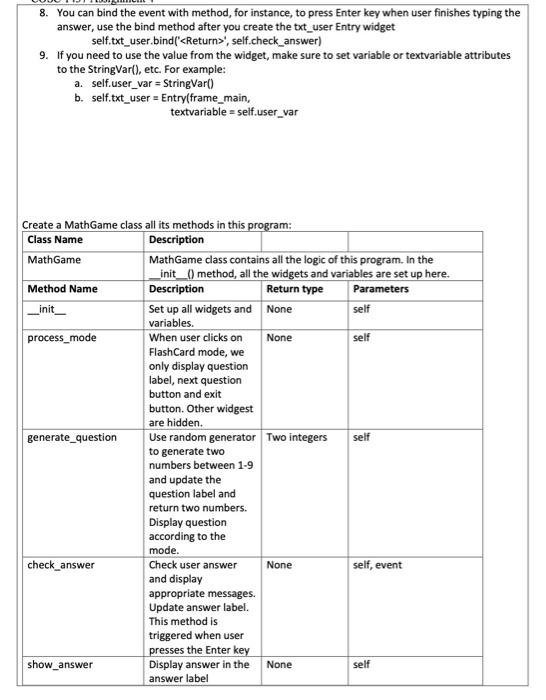 You Are Designing A Gul Program For Kids To Learn Multiplication Table This Program Allows User To Take A Quiz Or To Us 2