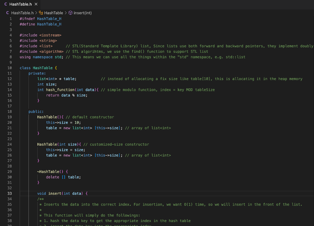 C Hashtable H X C Hashtable H Hashtable Insert Int 1 Ifndef Hashtable H 2 Define Hashtable H 3 4 Include Iostream 1