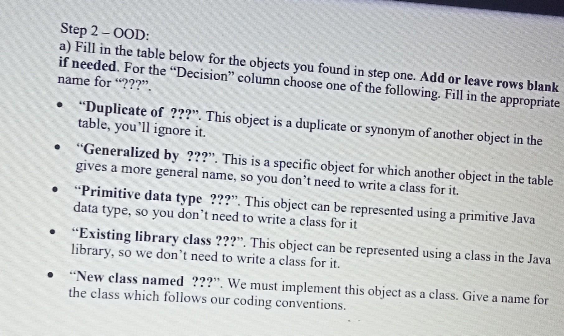 This Is An Exercise In Ooa And Ood Examine The Following Software Requirements You Do Not Need To Write The Program W 2