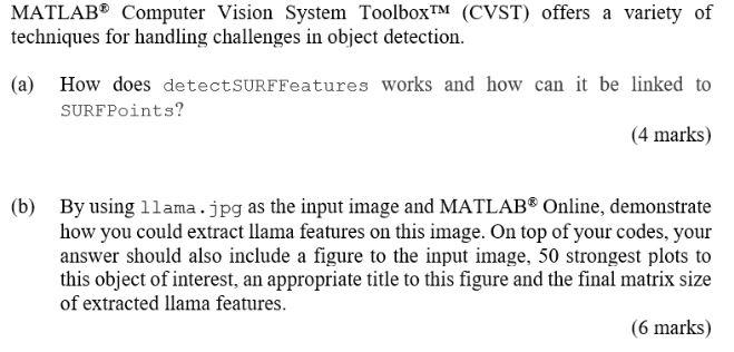 Matlab Computer Vision System Toolbox Tm Cvst Offers A Variety Of Techniques For Handling Challenges In Object Dete 1