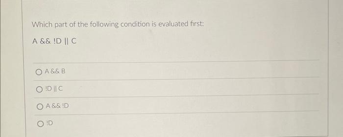 Can The Following Nested If Condition Be Expressed As A Single If Condition If So Which One If A B If A C 2