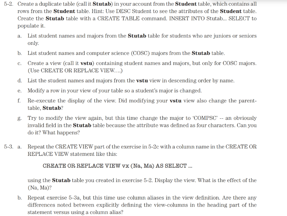 5 3 Just Do 5 3 Here Is The Table Used Sql Select 2 From Rearp Section Section Id Course Num Semester Year 1