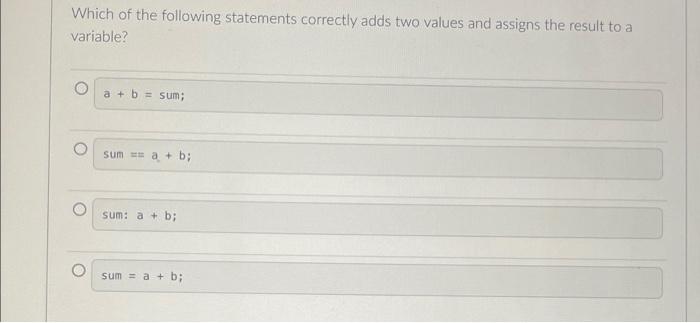 Can The Following Statement Be Simplified Using One Of The Arithmetic Compound Operators If So Please Select The Corre 2