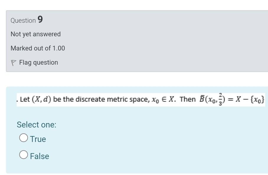 Question 8 Not Yet Answered Marked Out Of 1 00 P Flag Question Let P 1 F G E Lp A B If Q 2 1 Such That 1 2