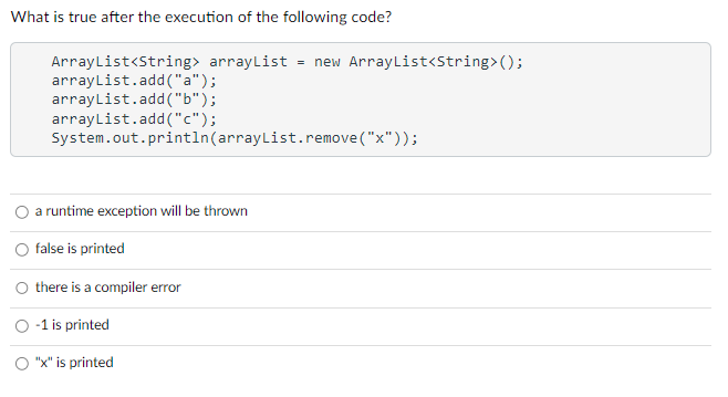 Java Question 1 Question 2 Question 3 Question 4 4
