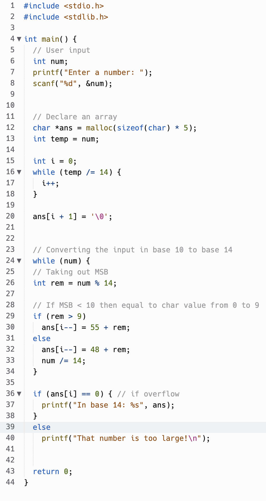 Write A Program Which Converts An Input Integer Representing A Number In Base 10 To The Corresponding Number In Base 14 1