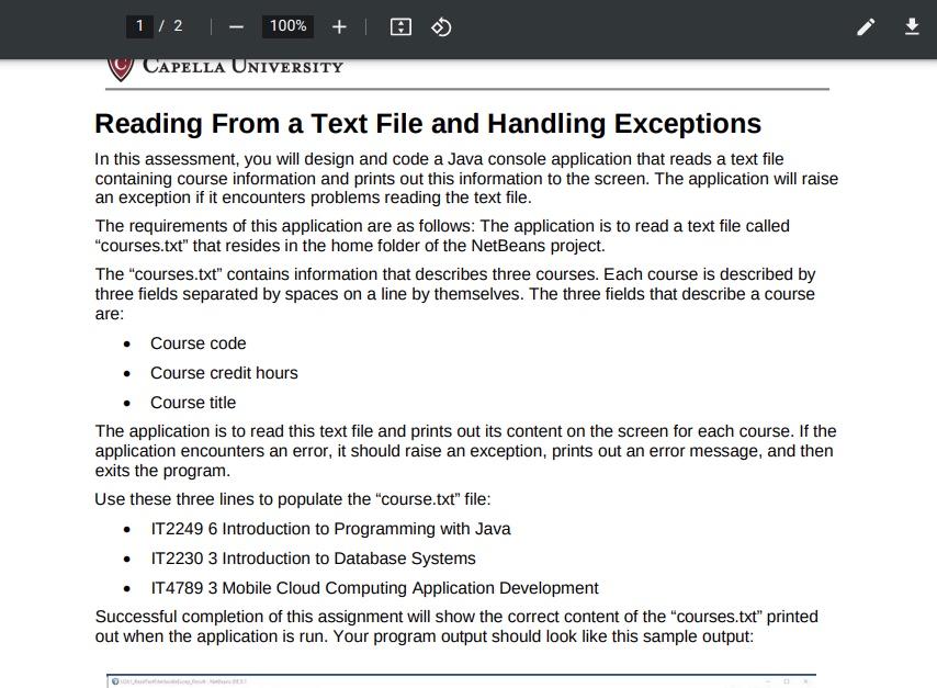 Hello I Need Help With This Assessment I Cannot Get The Code To Compile Correctly Below You Will See The Assessment 1