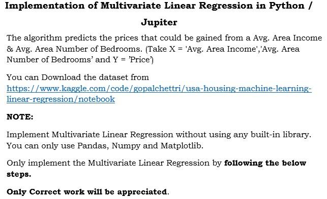 Jupiter The Algorithm Predicts The Prices That Could Be Gained From A Avg Area Income 85 Avg Area Number Of Bedrooms 1