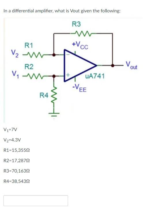 If The Effect On The Output Of The Circuit Shown Due To Input Offset Voltage Is 6 7mv Determine Vio In Mv If R1 10k And 2