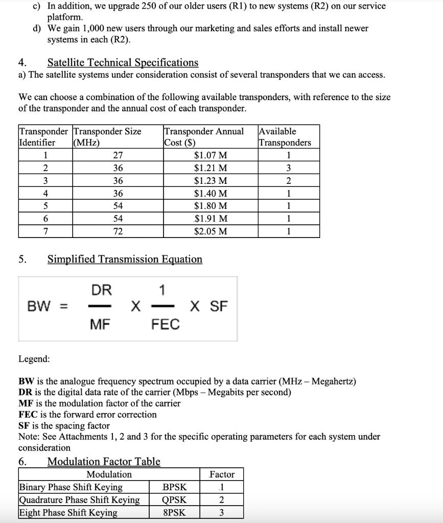 1 Task You Are Tasked With Analyzing Available Satellite Networking Technologies That Will Perform All Core Functions O 2