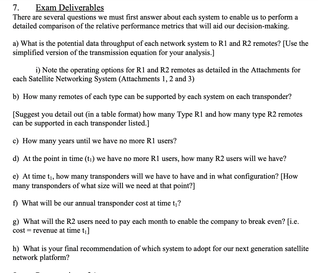 1 Task You Are Tasked With Analyzing Available Satellite Networking Technologies That Will Perform All Core Functions O 3