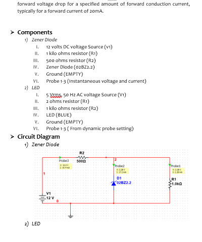 Laboratory Experiment No 4 Study Of Zener Diode Led Objectives To Understand The Concept Of Zener Diode And Led 3