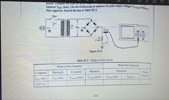32 Name Date Rectifier Circuits Class Reading Text Sections 16 4 Through 16 7 Objectives After Performing This Experime 9