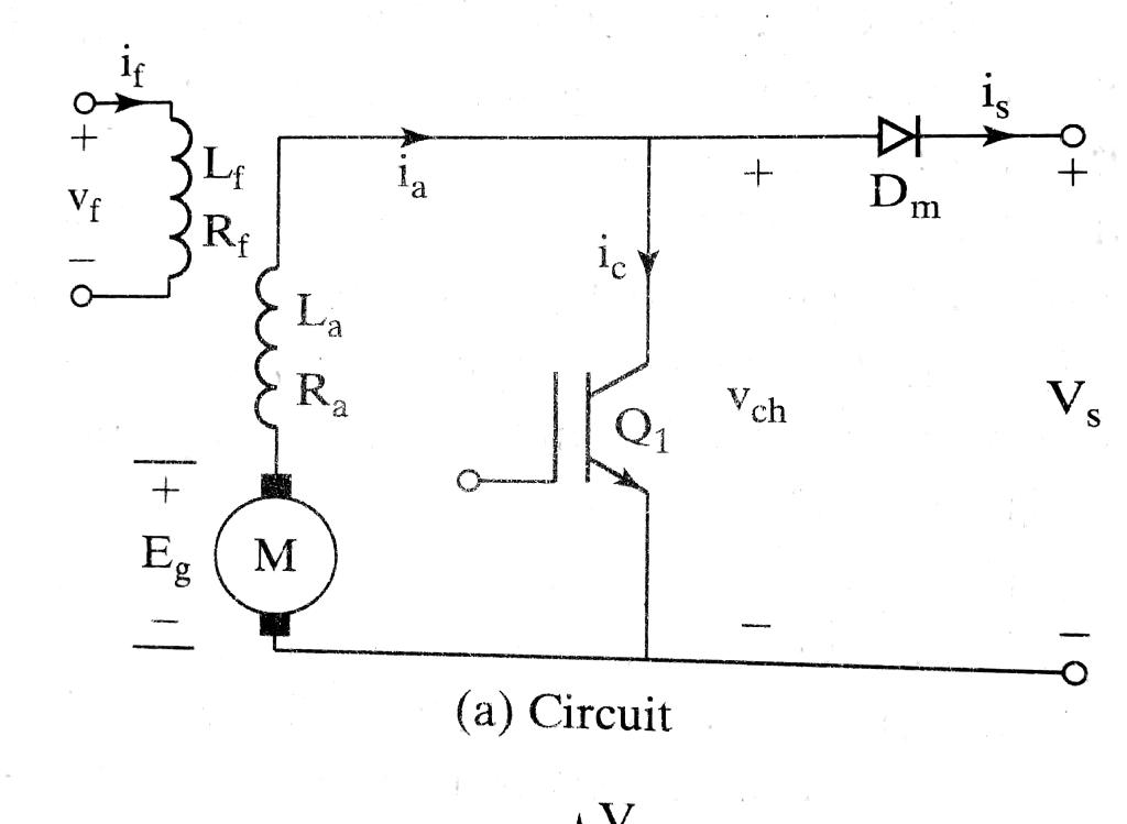 Vf If 0 Rf La R M A Ic A Circuit Vch Kh Dm O V S A Dc Dc Converter Is Used In Regenerative Braking 1