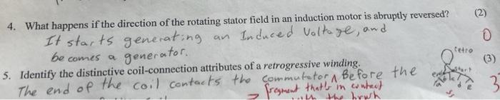 4 What Happens If The Direction Of The Rotating Stator Field In An Induction Motor Is Abruptly Reversed It Starts Gene 1