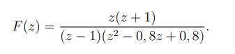Get F K Using The Inversion Integral Method When F Z Is Given By 1