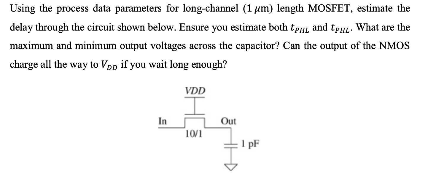 Please Do This Problem Very Clear Step By Step Vdd 5v Kp 120 Ua V 2 1