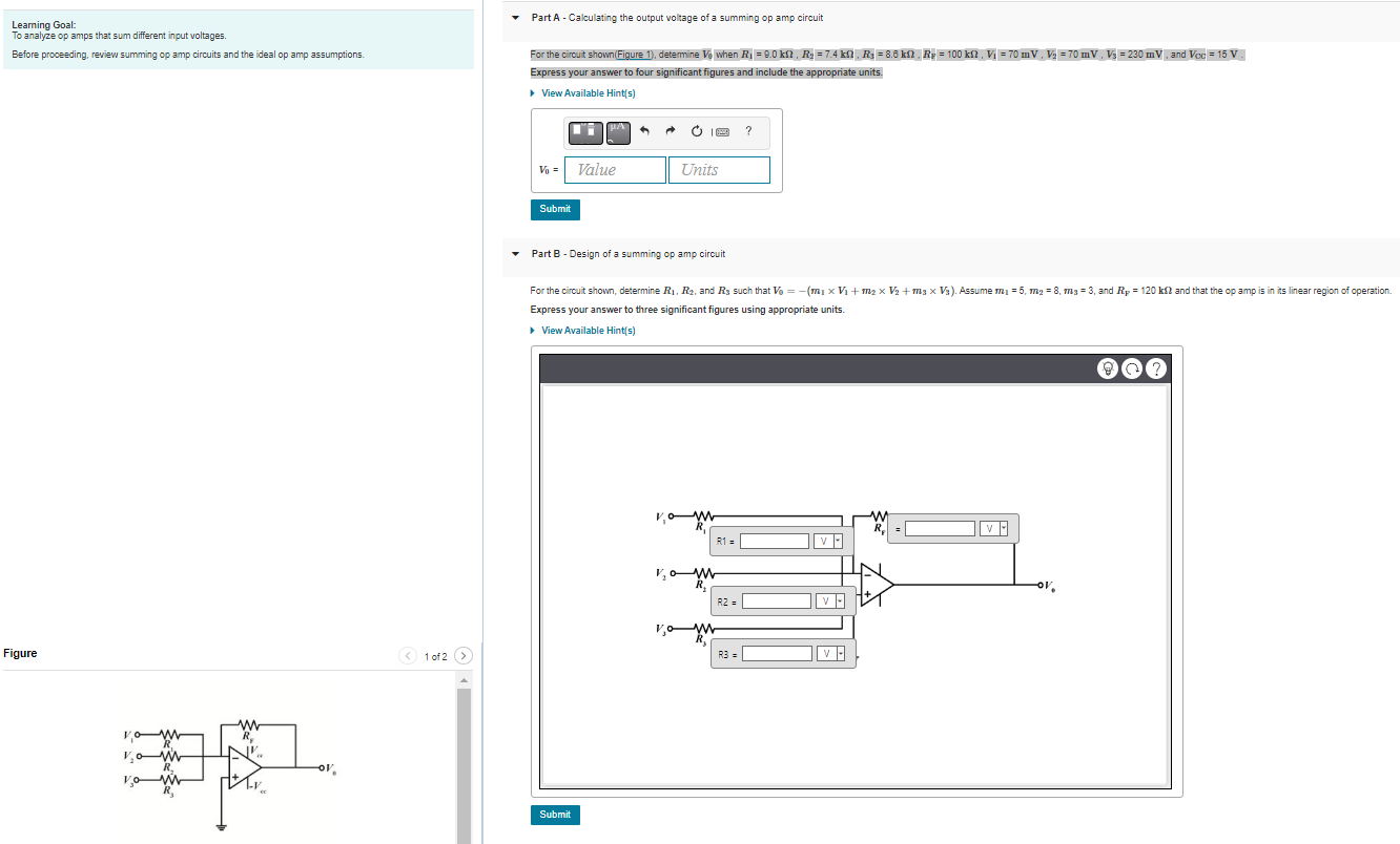 Leaming Goal To Analyze Op Amps That Sum Different Input Voltages Before Proceeding Review Summing Op Amp Circuits An 1