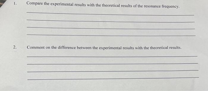 Objectives 1 To Investigate The Characteristics Of The Series Resonant Circuit 2 To Determine The Resonance Curve App 3
