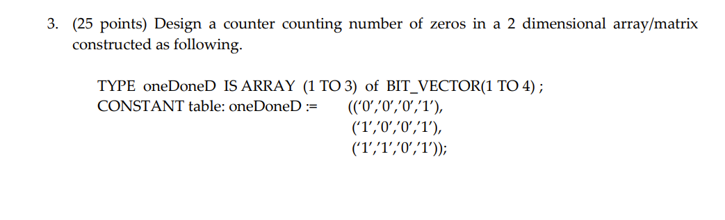 Please Answer In Vhdl Code Format 1