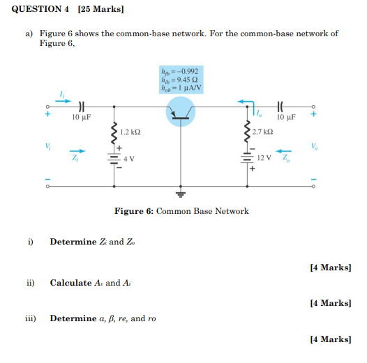 A Figure 6 Shows The Common Base Network For The Common Base Network Of Figure 6 Figure 6 Common Base Network I Det 1