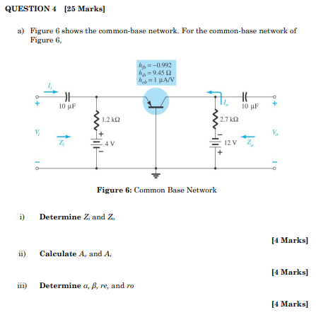 A Figure 6 Shows The Common Base Network For The Common Base Network Of Figure 6 Figure 6 Common Base Network I Det 1
