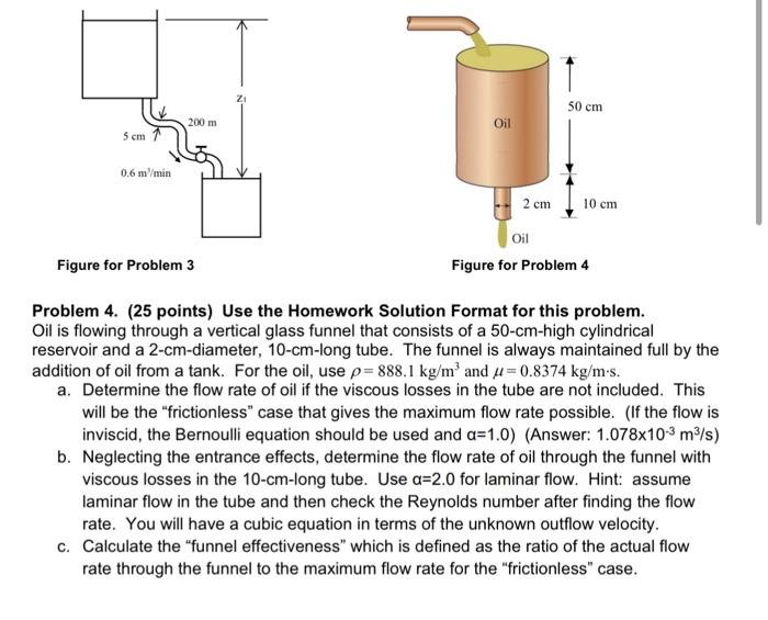 5 Cm 0 6 M Min 200 M Figure For Problem 3 Oil 2 Cm 50 Cm 10 Cm Oil Figure For Problem 4 Problem 4 25 Points Use The 1