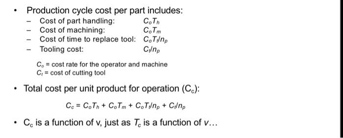 Choose An Appropriate Tool Machine Combination For The Following Conditions The Three Machines Being Considered For T 5