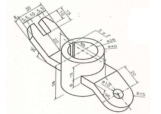 Solidworks Model The Part Below In Solidworks Software Consider The Units Of All Parts As Millimeters And Holes And Slo 1