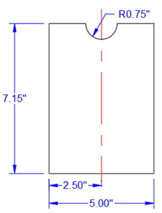 For The Objects Shown Below Locate The Horizontal Axis Of Symmetry And Identify The Location Of The Centroid Of The Obje 1